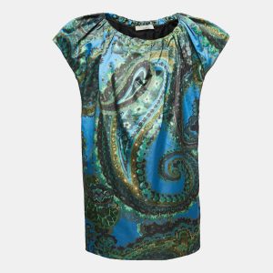 Stella McCartney Multicolor Paisley Printed Satin Midi Dress M, Dresses - Luxury Closet catalog