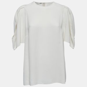 Stella McCartney Ivory Crepe Slit Sleeve Detail Blouse L, Shirts & Tops - Luxury Closet catalog
