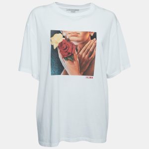 Stella McCartney White Graphic Print Half Sleeve T-Shirt XL, Shirts & Tops - Luxury Closet catalog