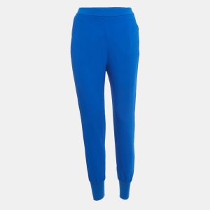 Stella McCartney Blue Crepe Julia Cuffed Trousers XS, Clothing - Luxury Closet catalog