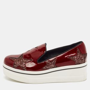 Stella McCartney Red Faux Patent Leather Binx Star Sneakers Size 40, Athletic Shoes & Sneakers - Luxury Closet catalog