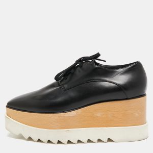Stella McCartney Black Faux Leather Elyse Platform Derby Sneakers Size 41, Athletic Shoes & Sneakers - Luxury Closet catalog