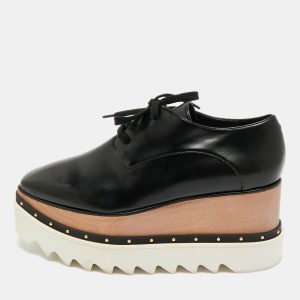 Stella McCartney Black Faux Leather Elyse Sneakers Size 37, Athletic Shoes & Sneakers - Luxury Closet catalog