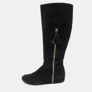 Stuart Weitzman Black Suede Knee Length Boots Size 39, Boots - Luxury Closet catalog