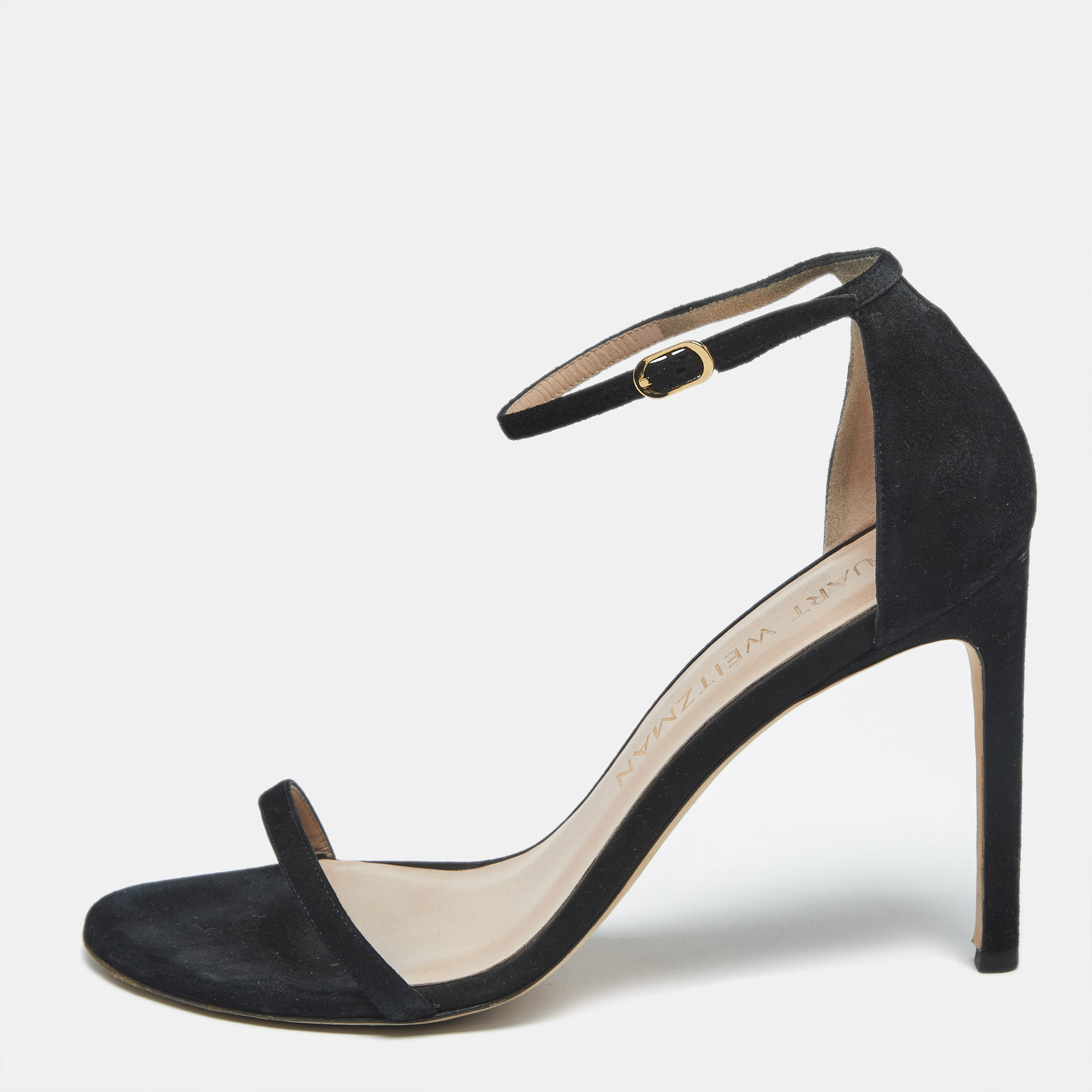 Stuart Weitzman Black Suede Nudist Ankle Strap Sandals Size 41, Sandals - Luxury Closet catalog