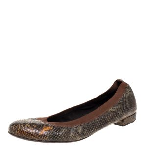 Stuart Weitzman Green Python Embossed Ballet Flats Size 41, Flats - Luxury Closet catalog