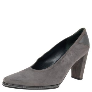 Stuart Weitzman Grey Suede Pumps Size 38.5, Pumps - Luxury Closet catalog