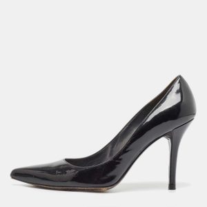 Stuart Weitzman Black Patent Leather Pointed Toe Pumps Size 39.5, Pumps - Luxury Closet catalog