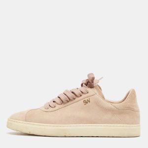 Stuart Weitzman Dusty Pink Suede Low Top Sneakers Size 36.5, Athletic Shoes & Sneakers - Luxury Closet catalog