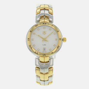 Tag Heuer White 18K Gold Stainless Steel Link  WAT1350.BB0957 Quartz  Women's Wristwatch 34mm, Watches - Luxury Closet catalog