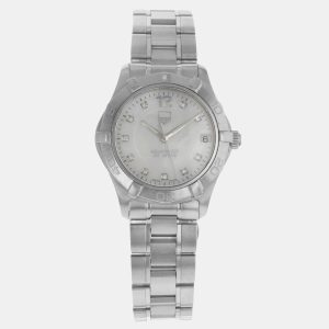 Tag Heuer White MOP Stainless Steel Aquaracer WAF1312.BA0817 Quartz Women's Wristwatch 32 mm, Watches - Luxury Closet catalog