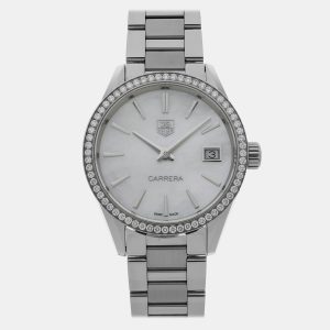 Tag Heuer Carrera WAR1315.BA0778 Quartz Diamond MOP Stainless Steel Men’s Wristwatch 32 mm, Watches - Luxury Closet catalog