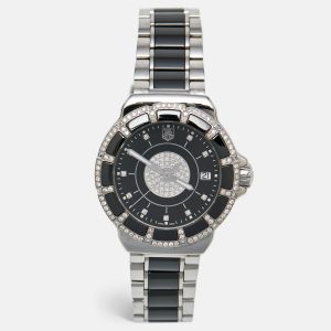 Tag Heuer Black Ceramic Stainless Steel Diamond Formula 1 'Celebrity Club Nicole Rodriguez' WAH1219.BA0859 Women's Wristwatch 37 mm, Watches - Luxury Closet catalog