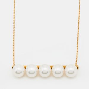 Tasaki Balance Luxe Cultured Pearl 18k Yellow Gold Necklace, Necklaces - Luxury Closet catalog