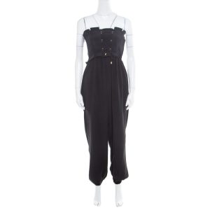 Temperley London Black Silk Criss Cross Detail Strapless Harem Jumpsuit S, Suits - Luxury Closet catalog
