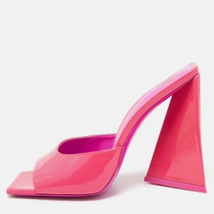 The Attico Fuchsia Pink Patent Leather Devon Slide Sandals Size 39, Sandals - Luxury Closet catalog
