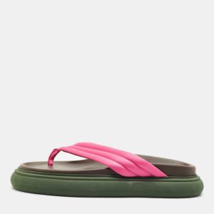 The Attico Pink Satin Thong Sandals Size 40, Sandals - Luxury Closet catalog