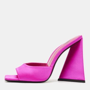 The Attico Fuchsia Satin Devon Slide Sandals Size 37, Sandals - Luxury Closet catalog