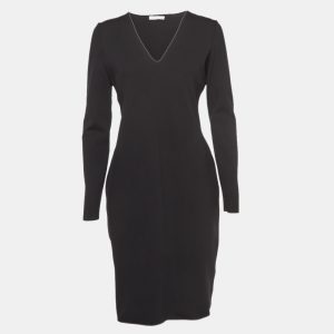 The Row Black Jersey V-Neck Mini Dress L, Dresses - Luxury Closet catalog