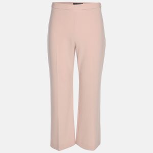 Theory Peach Crepe Wide Leg Trousers M, Clothing - Luxury Closet catalog