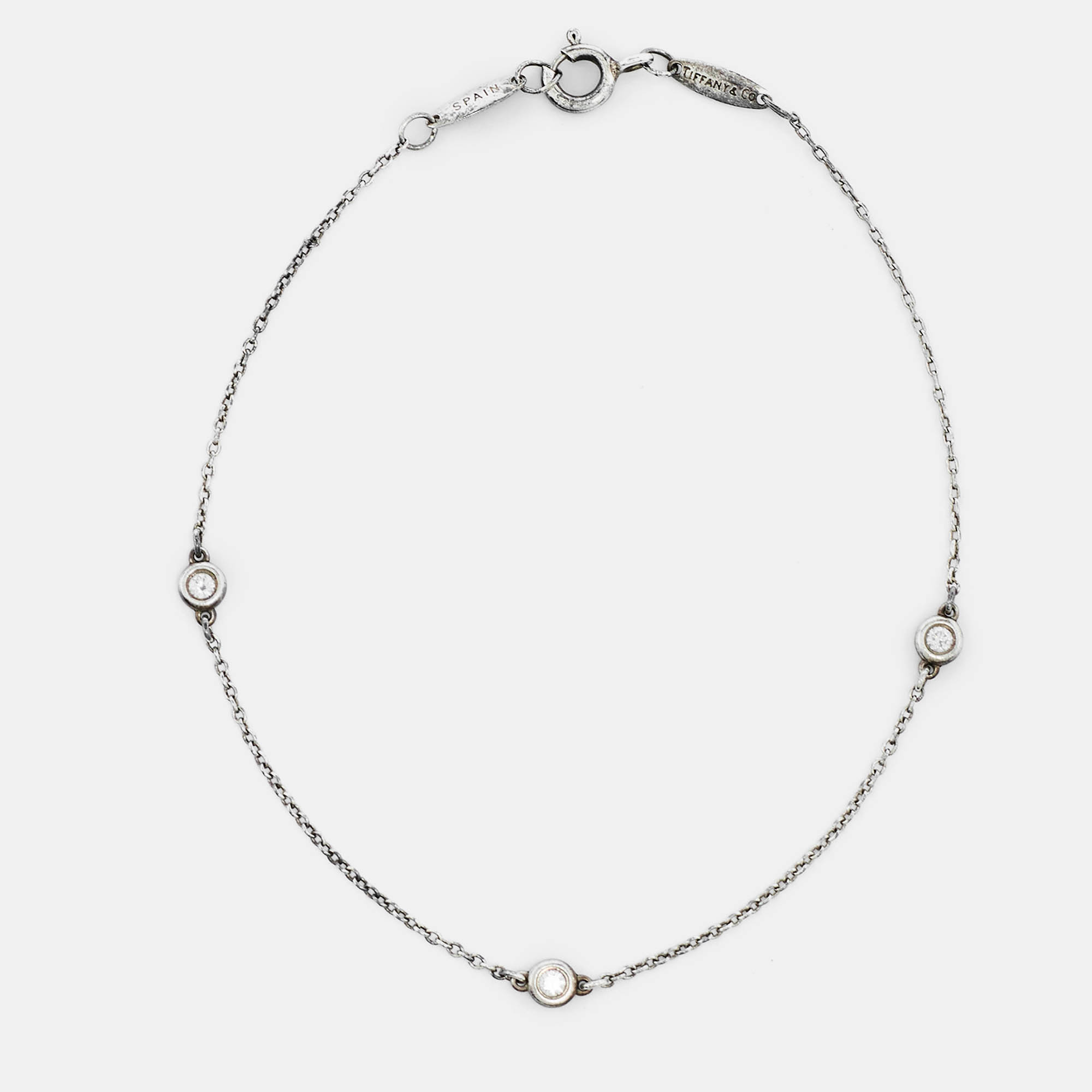 Tiffany & Co. Diamonds by the Yard Silver 925 Station Bracelet, Jewelry - Luxury Closet catalog