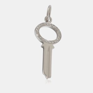 Tiffany & Co. 18k White Gold Keys Fashion Pendant 0.05 CTW, Necklaces - Luxury Closet catalog