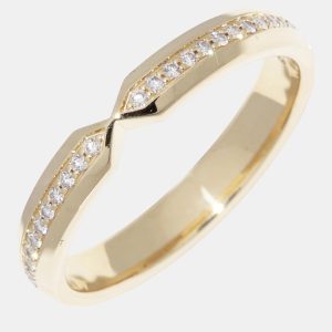 Tiffany & Co 18K Yellow Gold Diamond Nesting Narrow Band Ring, Rings - Luxury Closet catalog
