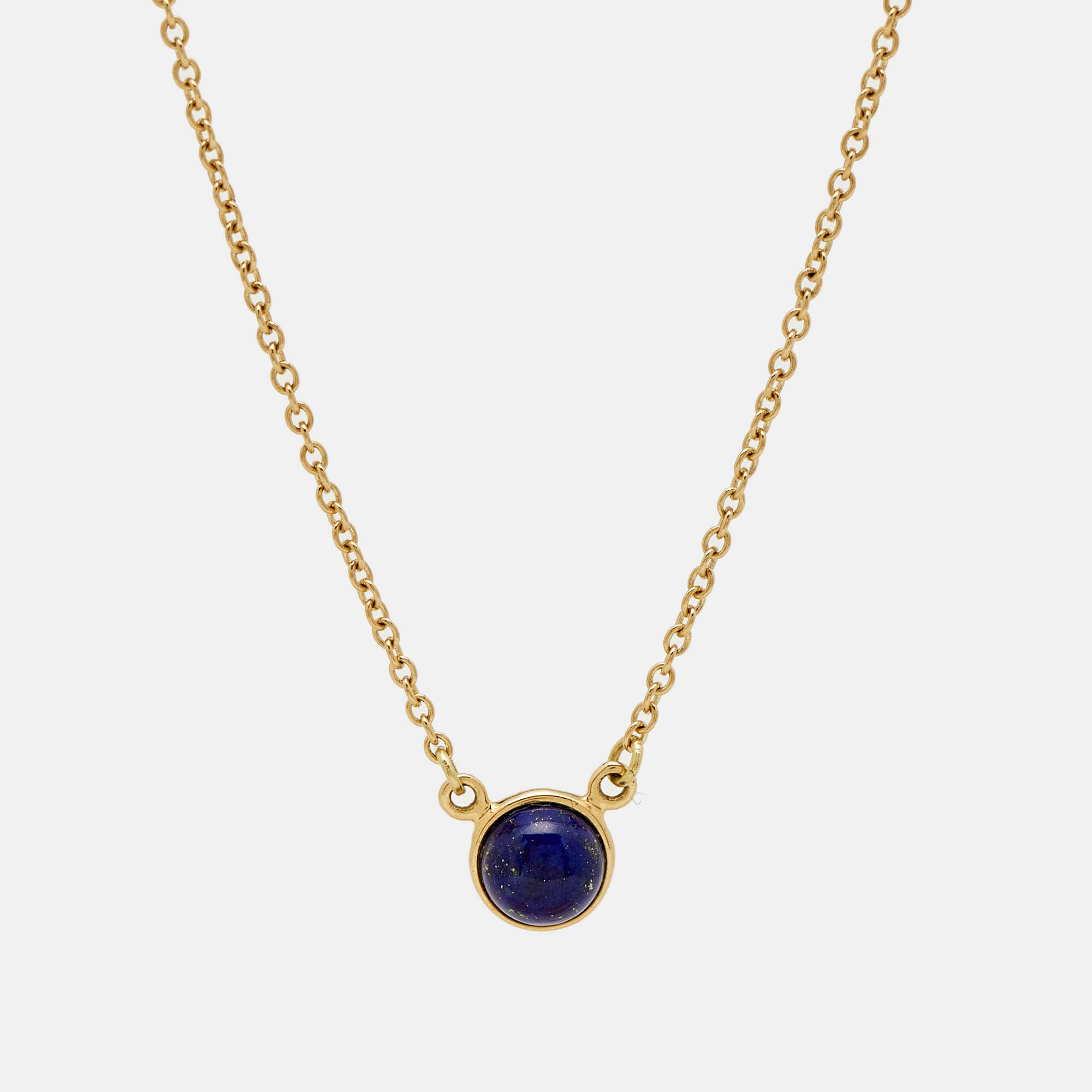 Tiffany & Co. Elsa Peretti Lapis Lazuli 18k Yellow Gold Necklace, Necklaces - Luxury Closet catalog