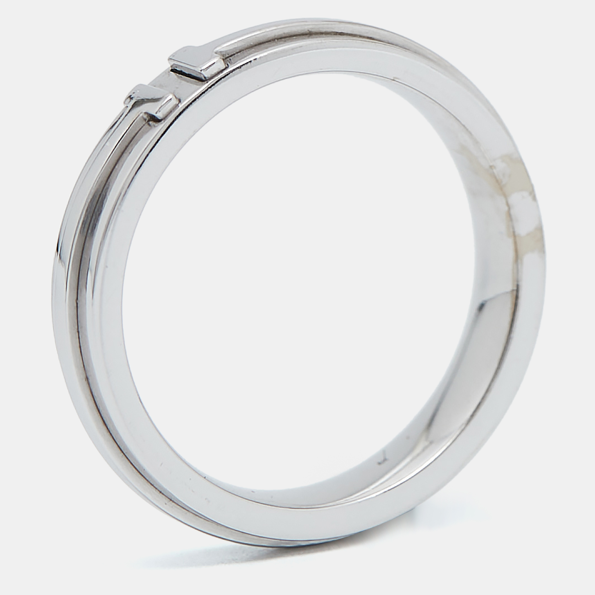 Tiffany & Co. Tiffany T 18k White Gold Narrow Ring Size 59, Rings - Luxury Closet catalog