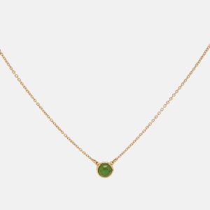 Tiffany & Co. Elsa Peretti&trade; Color by the Yard Jade 18k Yellow Gold Necklace, Necklaces - Luxury Closet catalog