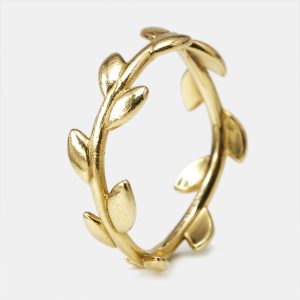 Tiffany & Co. Paloma Picasso Olive Leaf 18k Yellow Gold Narrow Ring Size 57, Rings - Luxury Closet catalog