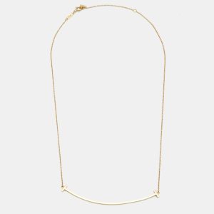 Tiffany & Co. T Smile 18k Yellow Gold Large Necklace, Necklaces - Luxury Closet catalog