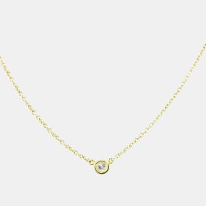 Tiffany & Co. 18K Yellow Gold and Diamond Elsa Peretti Diamonds By The Yard Pendant Necklace, Necklaces - Luxury Closet catalog