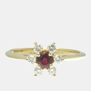 Tiffany 18K Yellow Gold and Diamond Buttercup Ring EU 52, Rings - Luxury Closet catalog