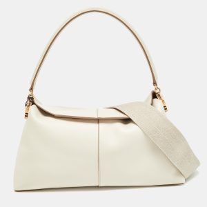 Tod's Off White Leather Small T Case Shoulder Bag, Shoulder Bags - Luxury Closet catalog