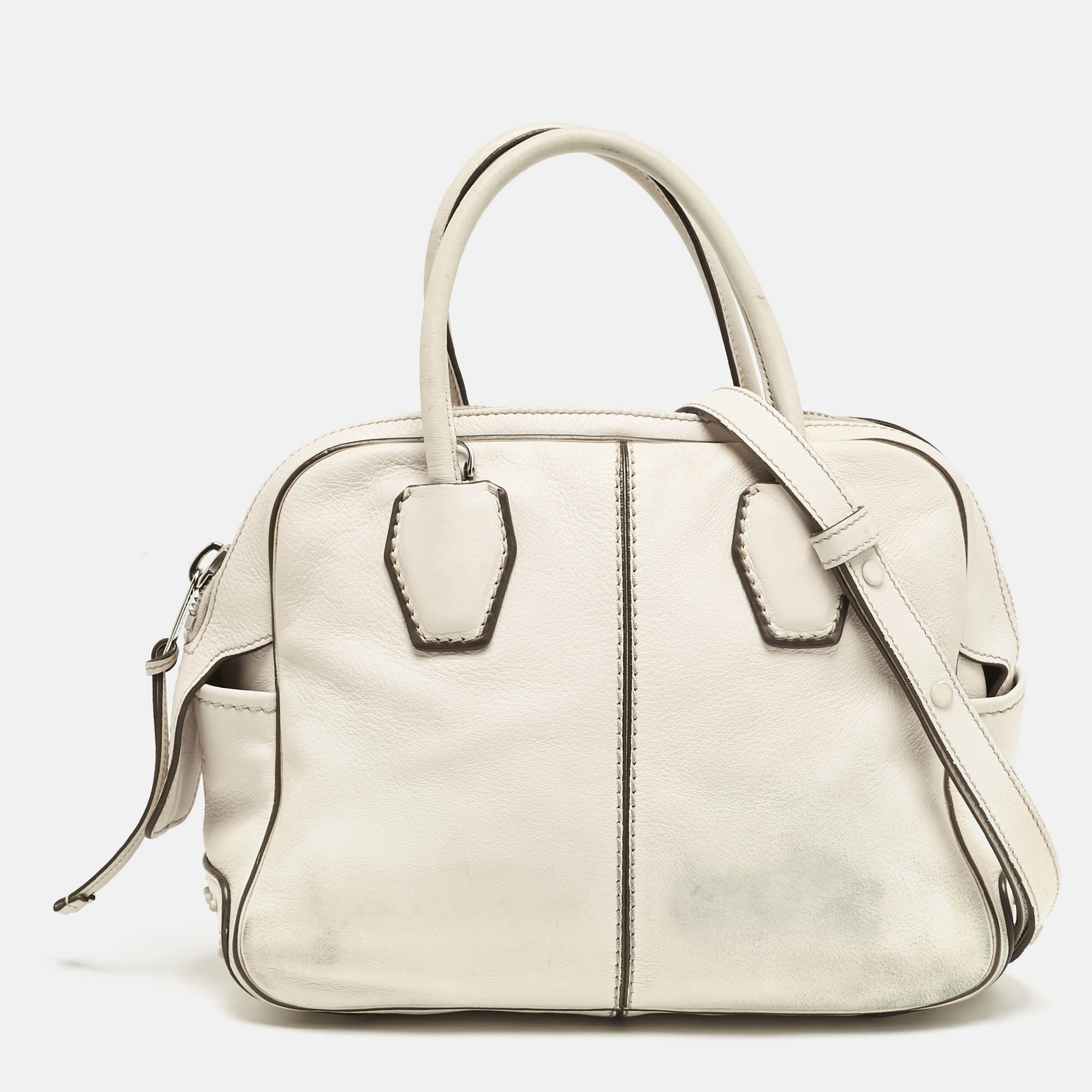 Tod's Off White Leather Miky Satchel, Satchels - Luxury Closet catalog