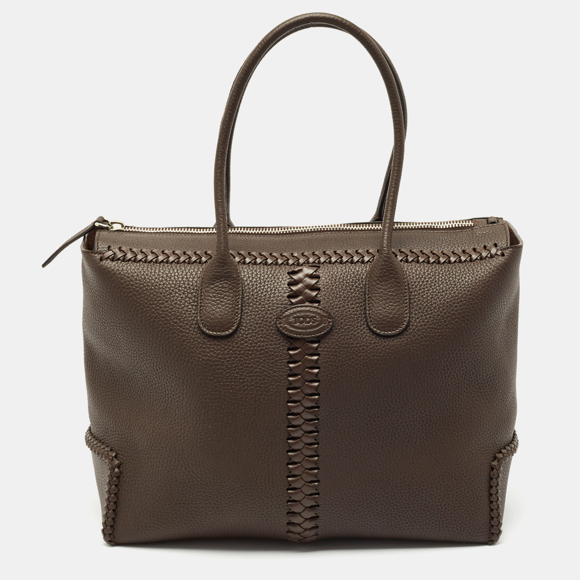 Tod's Dark Brown Leather Di Tote, Tote Handbags - Luxury Closet catalog