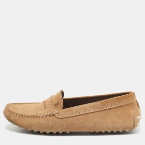 Tod's Light Brown Suede Penny Loafers Size 35, Loafers & Slip-Ons - Luxury Closet catalog