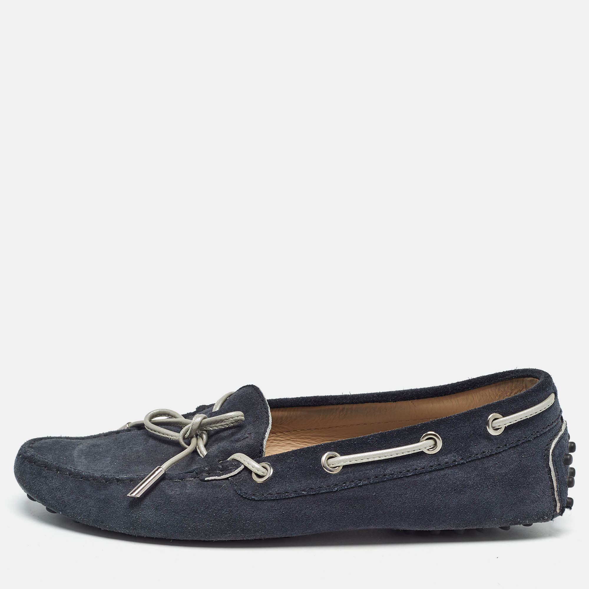 Tod's Navy Blue Suede Gommino Loafers Size 38, Loafers & Slip-Ons - Luxury Closet catalog