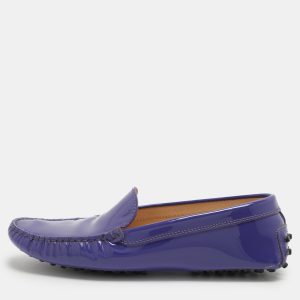Tod's Purple Patent Leather Slip On Loafers Size 37, Loafers & Slip-Ons - Luxury Closet catalog