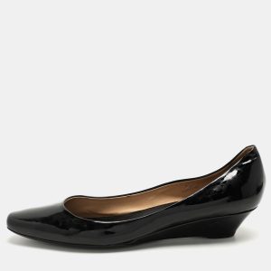 Tod's Black Patent Leather Wedge Pumps Size 39, Pumps - Luxury Closet catalog