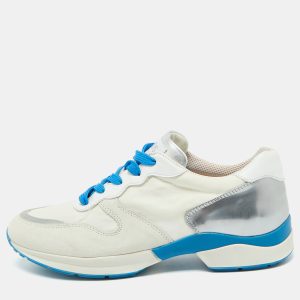 Tod's White/Silver Suede and Leather Low Top Sneakers Size 38.5, Athletic Shoes & Sneakers - Luxury Closet catalog