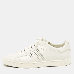 Tod's White Leather Lace Up Sneakers Size 37.5, Athletic Shoes & Sneakers - Luxury Closet catalog