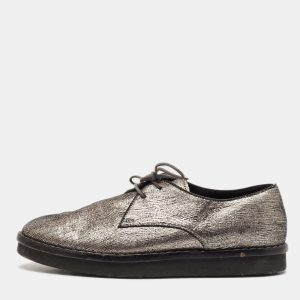 Tod's Metallic Bronze Leather Platform Lace Up Oxfords Size 38.5, Shoes - Luxury Closet catalog