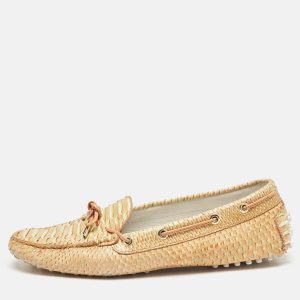 Tod's Yellow/Orange Python Leather Penny Loafers Size 41, Loafers & Slip-Ons - Luxury Closet catalog