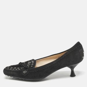 Tod's Black Suede Embellished Loafer Pumps Size 39, Pumps - Luxury Closet catalog