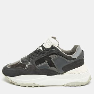 Tod's Black/Grey Perforated Leather and Patent Low Top Sneakers Size 39.5, Athletic Shoes & Sneakers - Luxury Closet catalog