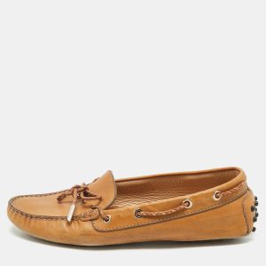 Tod's Brown Leather Gommino Bow Slip On Loafers Size 40, Loafers & Slip-Ons - Luxury Closet catalog