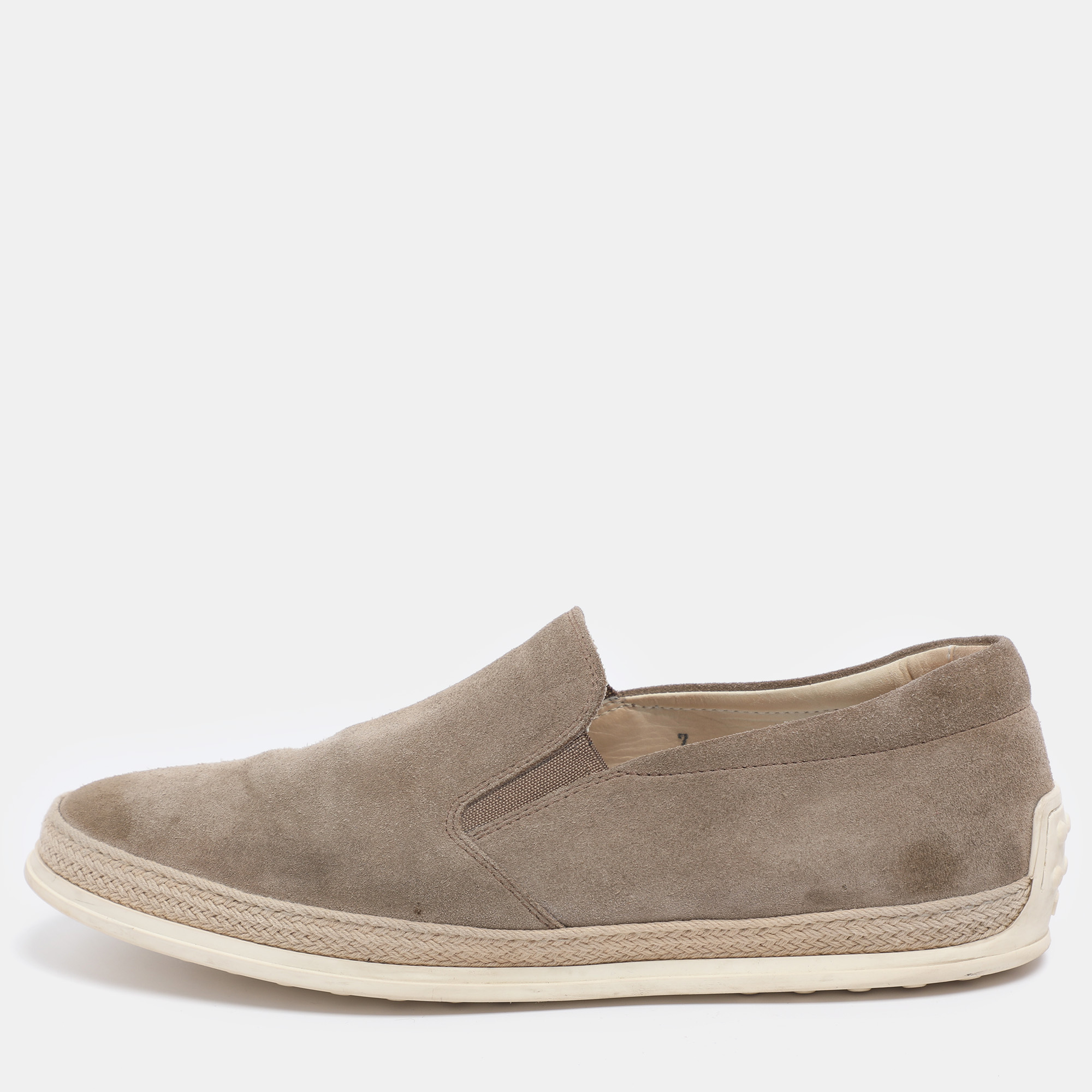 Tod's Beige Suede Slip On Sneakers Size 40, Athletic Shoes & Sneakers - Luxury Closet catalog
