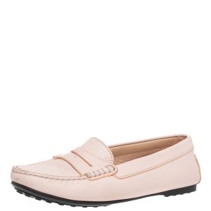 Tod's Pink Leather Penny Loafers Size 35.5, Flats - Luxury Closet catalog